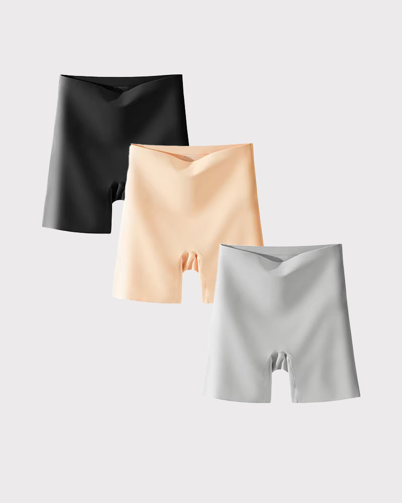 Seamless Shapewear Shorts with Mulberry Silk Lining