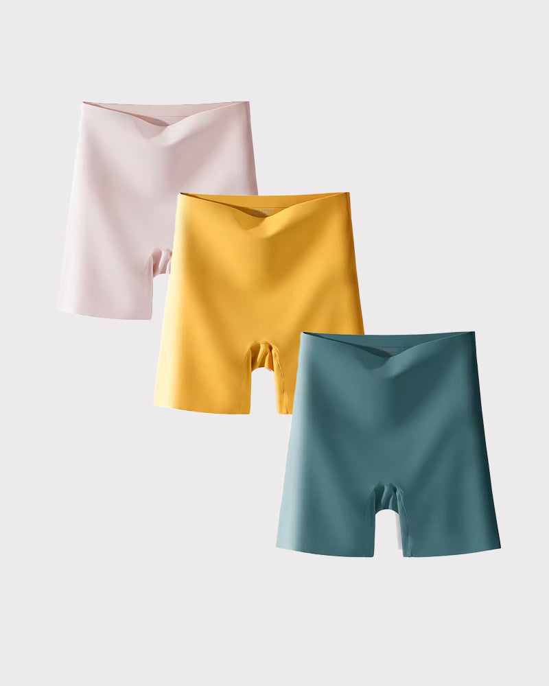 Seamless Shapewear Shorts with Mulberry Silk Lining