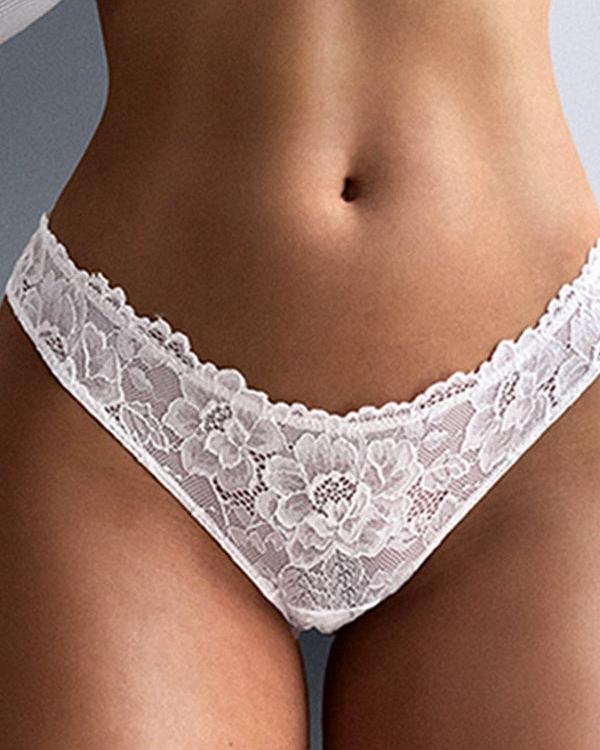 Female Lace Crystal Hollow Out Panties