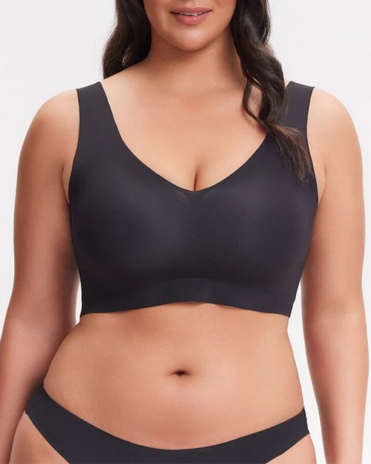 V-Neck Wireless Back Smoothing Bra