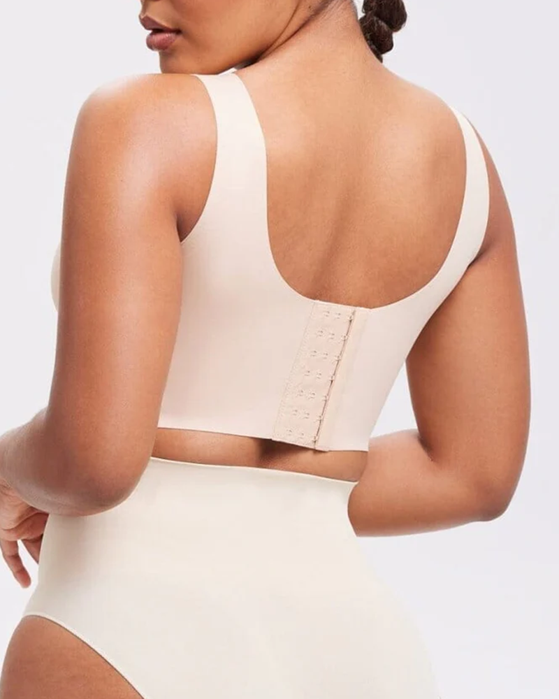 V-Neck Wireless Back Smoothing Bra