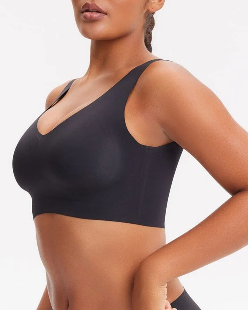 V-Neck Wireless Back Smoothing Bra