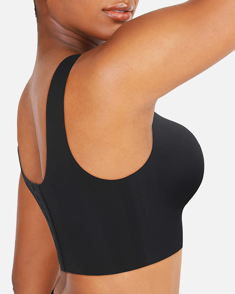 V-Neck Wireless Back Smoothing Bra