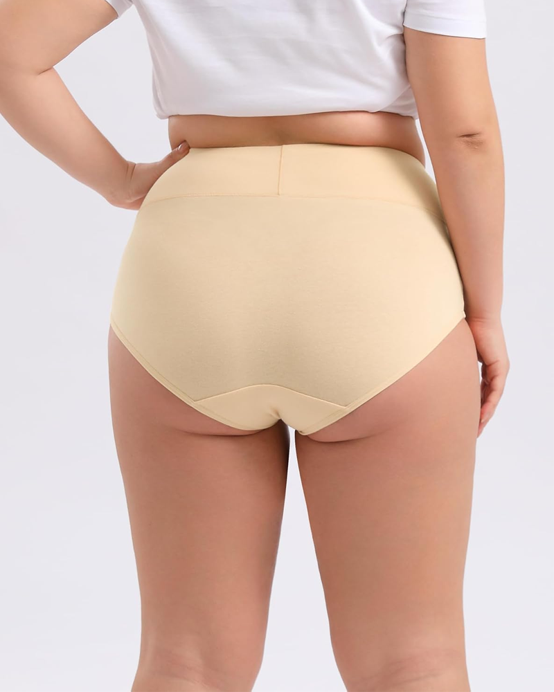 Large Size High Waisted Cotton Underwear