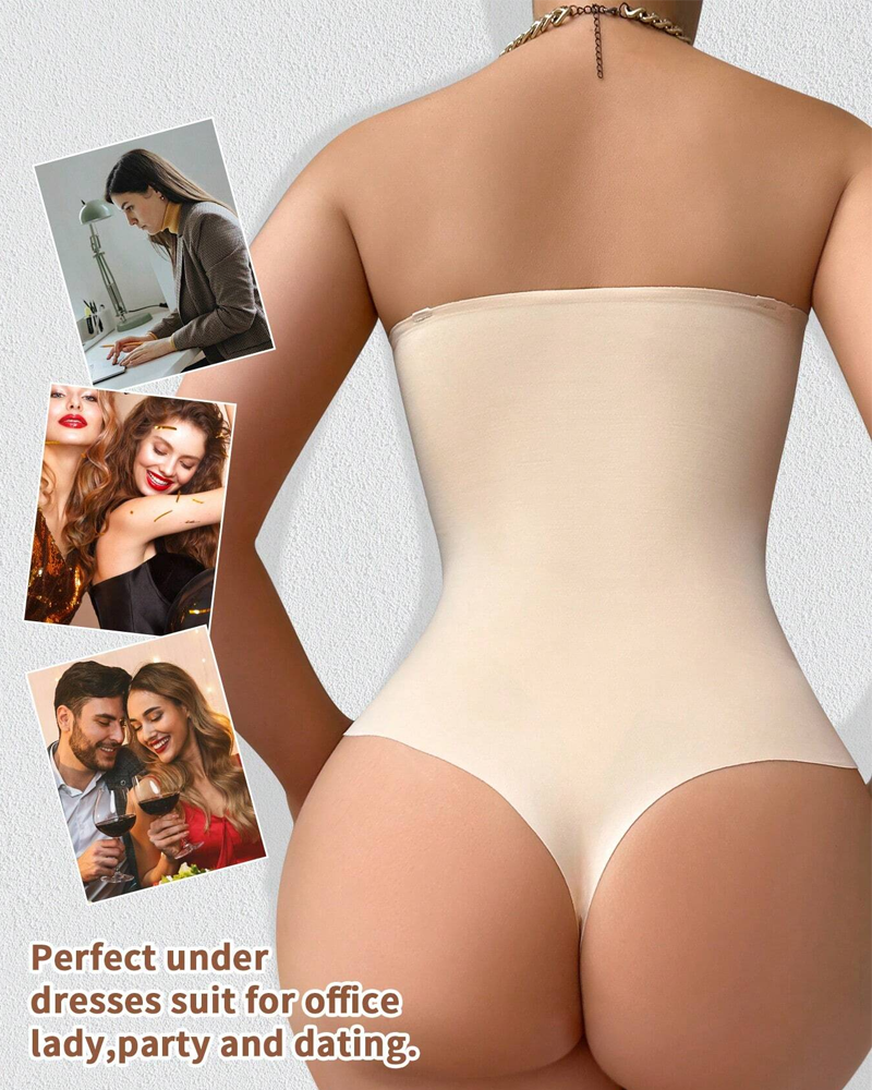 One-piece shapewear non-marking models invisible straps corset waist shaping tight underwear