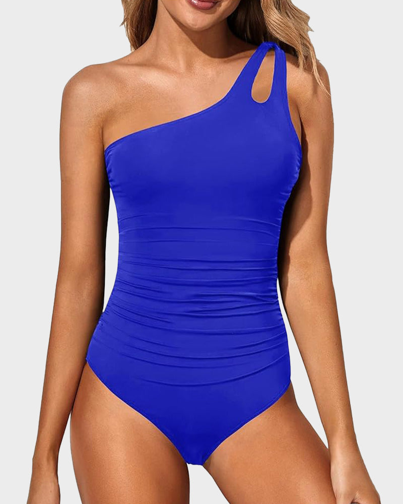 One Shoulder One Piece Swimsuit