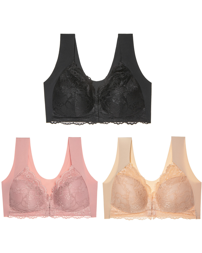 Plunge Lace Non-Steel Ring Bra