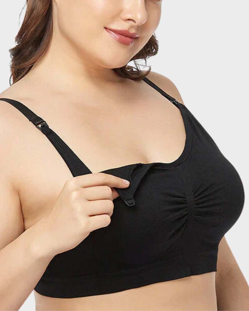 Plus-size Full Bust Seamless Nursing Bra