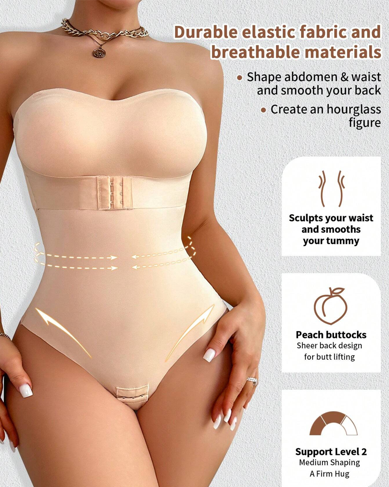 One-piece shapewear non-marking models invisible straps corset waist shaping tight underwear