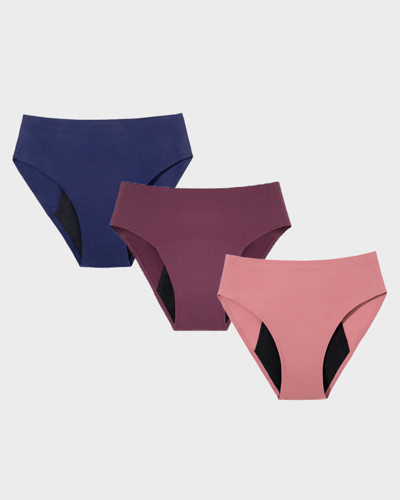 4 layers of seamless leak-proof high-flow reusable menstrual period panties