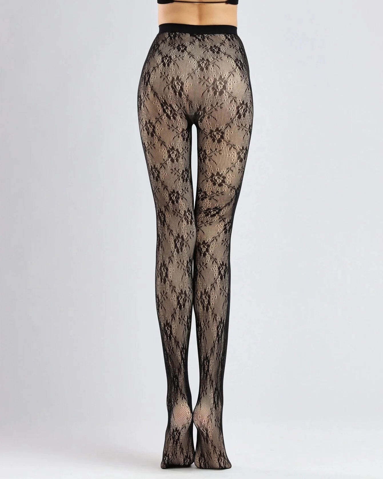 Lace Pattern Plus Velvet Warm Leggings