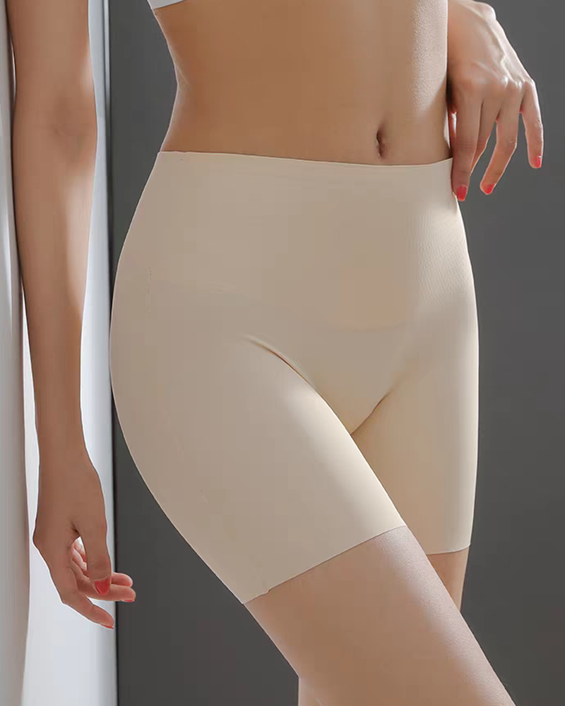 Seamless Shapewear Shorts with Mulberry Silk Lining