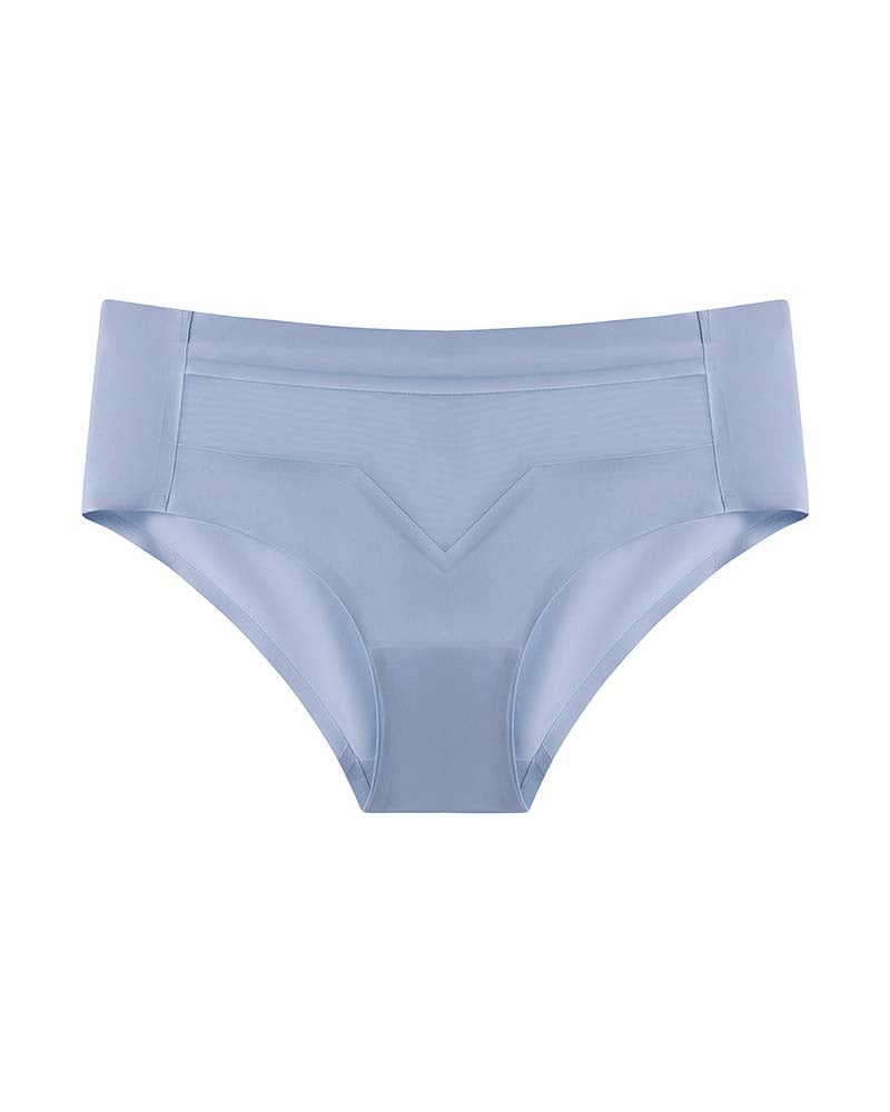 Mid-Waist Ice Silk Naked Invisible Underwear