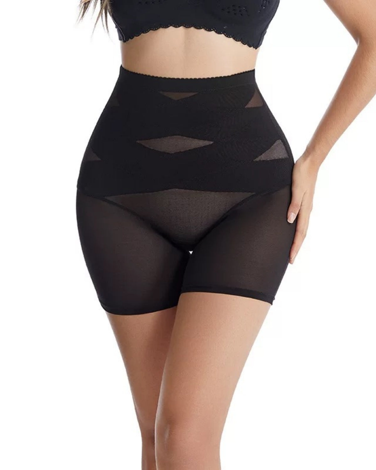 Mesh High Waist Shapewear Shorts