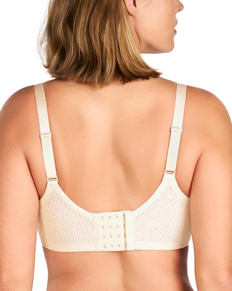 Plus Size Full Coverage MeshLightly Padded Lined Adjustable StrapsUnderwire T-Shirt Bra