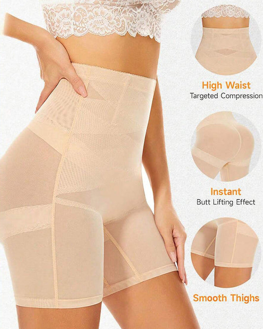 Women's Tummy Control Butt Lift Belt Thigh Slim Shapewear Shorts