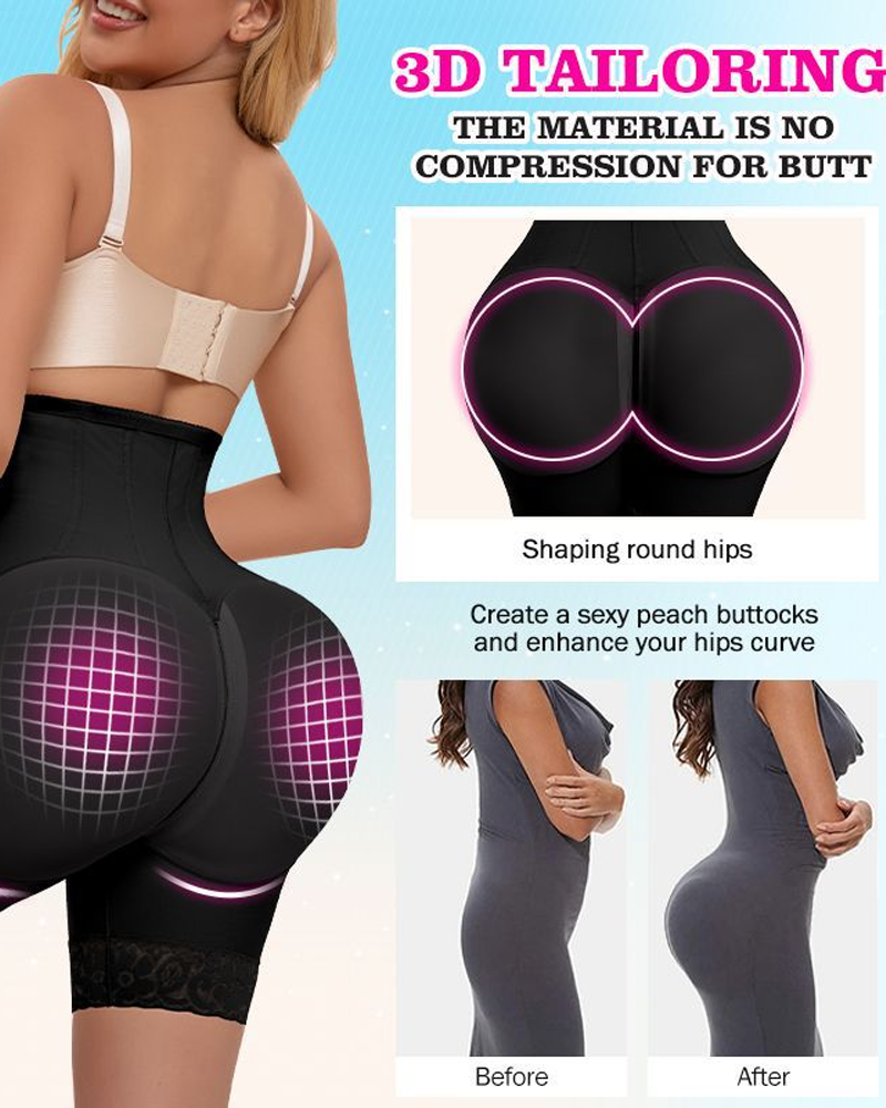 Tummy Tightening & Shaping Double Layer Compression Shaping & Hip Lifting Pants