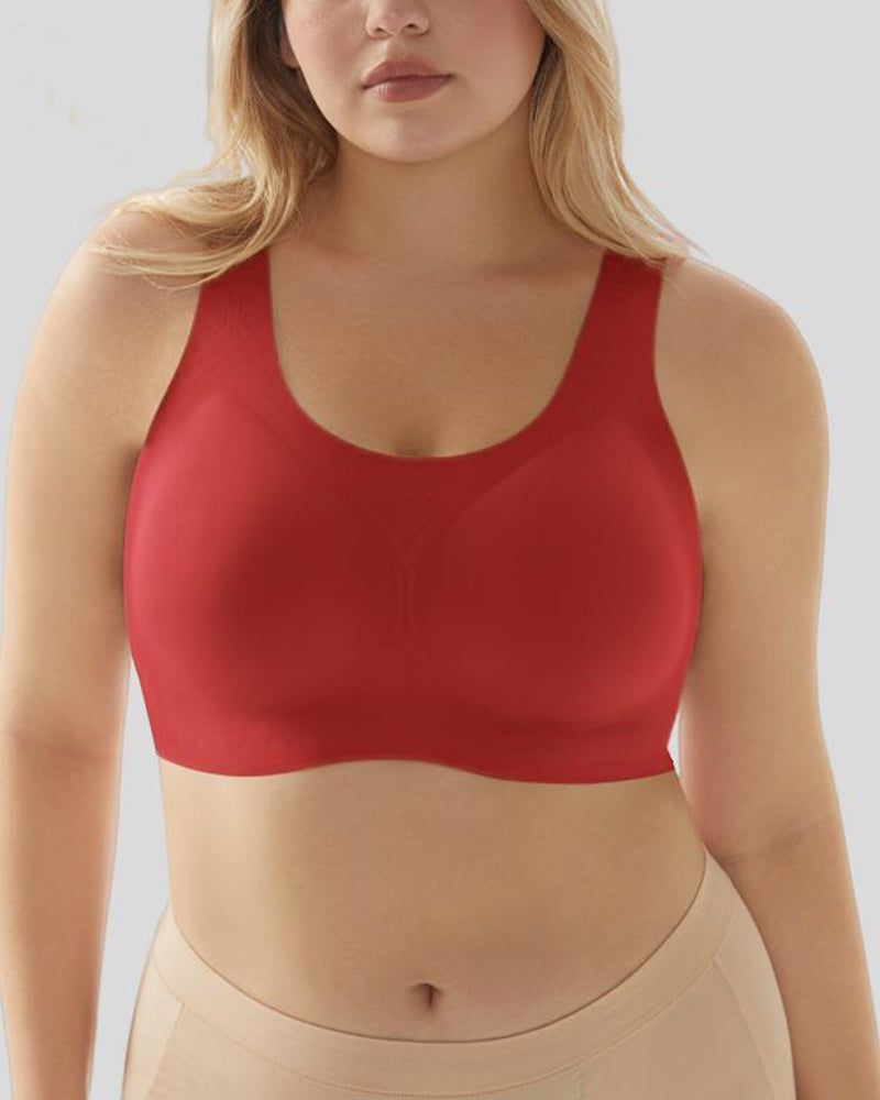 Seamless and Wireless Magic-uplifting Full Coverage Fixed Padding Sports Bra