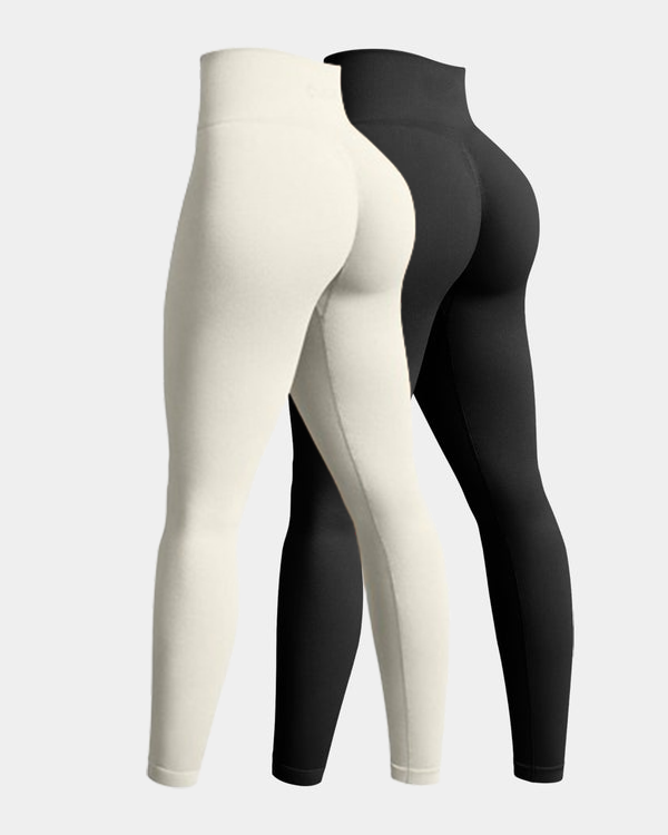 Seamless High Waist Butt Liftings Yoga Leggings[2 Pieces]