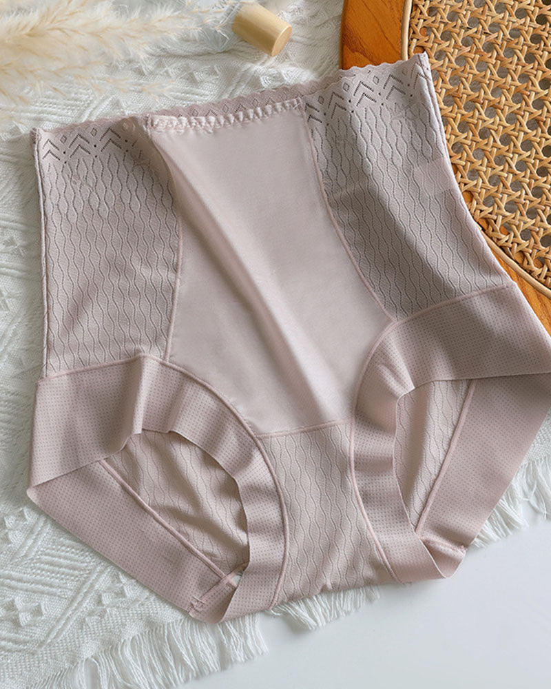 Silkworm Silk Inner Crotch High-Waisted Belly Panties