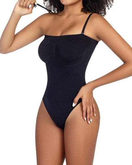 Strapless Seamless Tummy Control Butt Lifting Thong Bodysuit