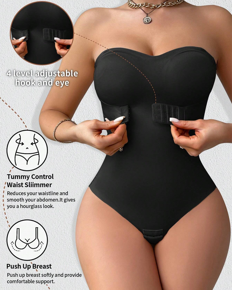 One-piece shapewear non-marking models invisible straps corset waist shaping tight underwear