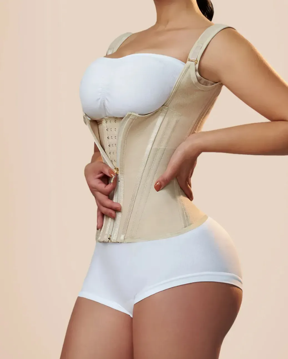 Women's Waist Trainer with Steel Bones for Body Shaping