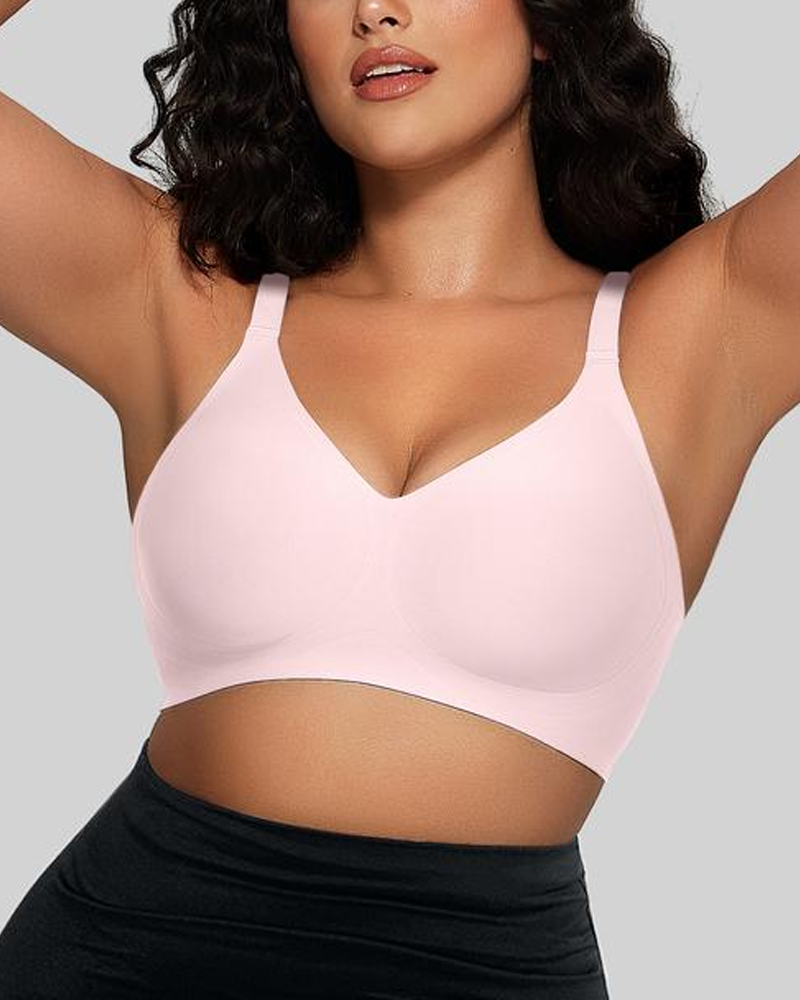 Women's Comfortable Seamless Full Cup Creamy Soft Bra