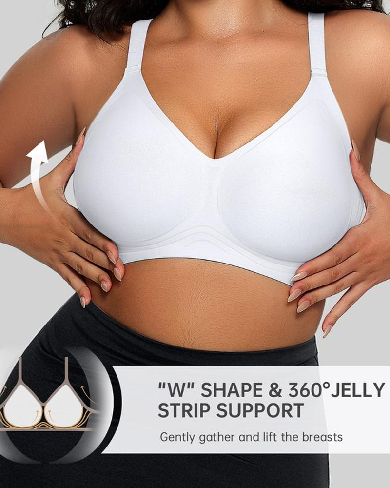 Women's Comfortable Seamless Full Cup Creamy Soft Bra