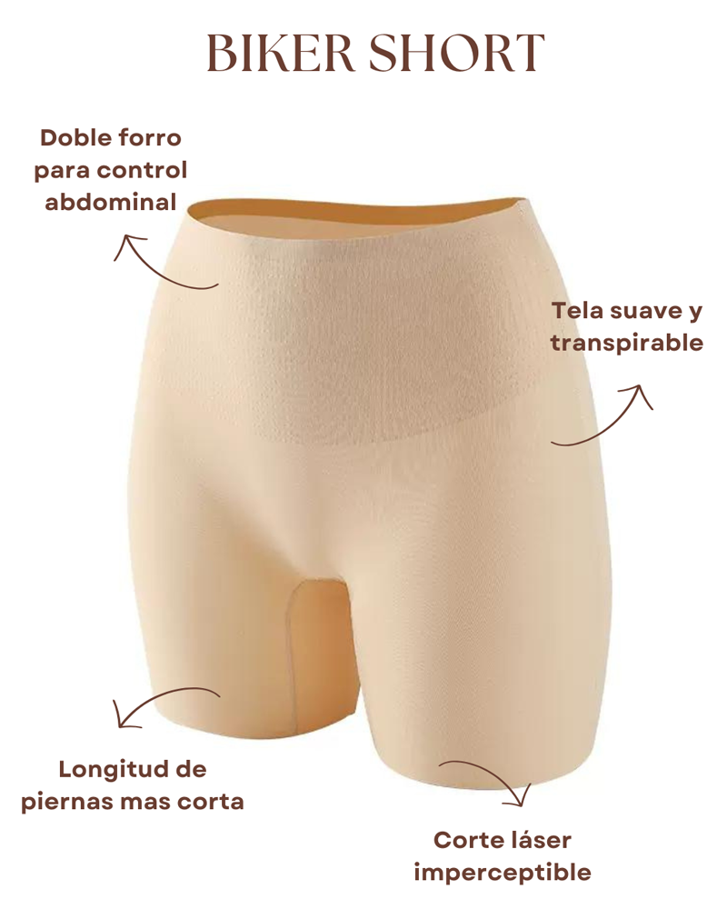 Seamless Shapewear Shorts with Mulberry Silk Lining