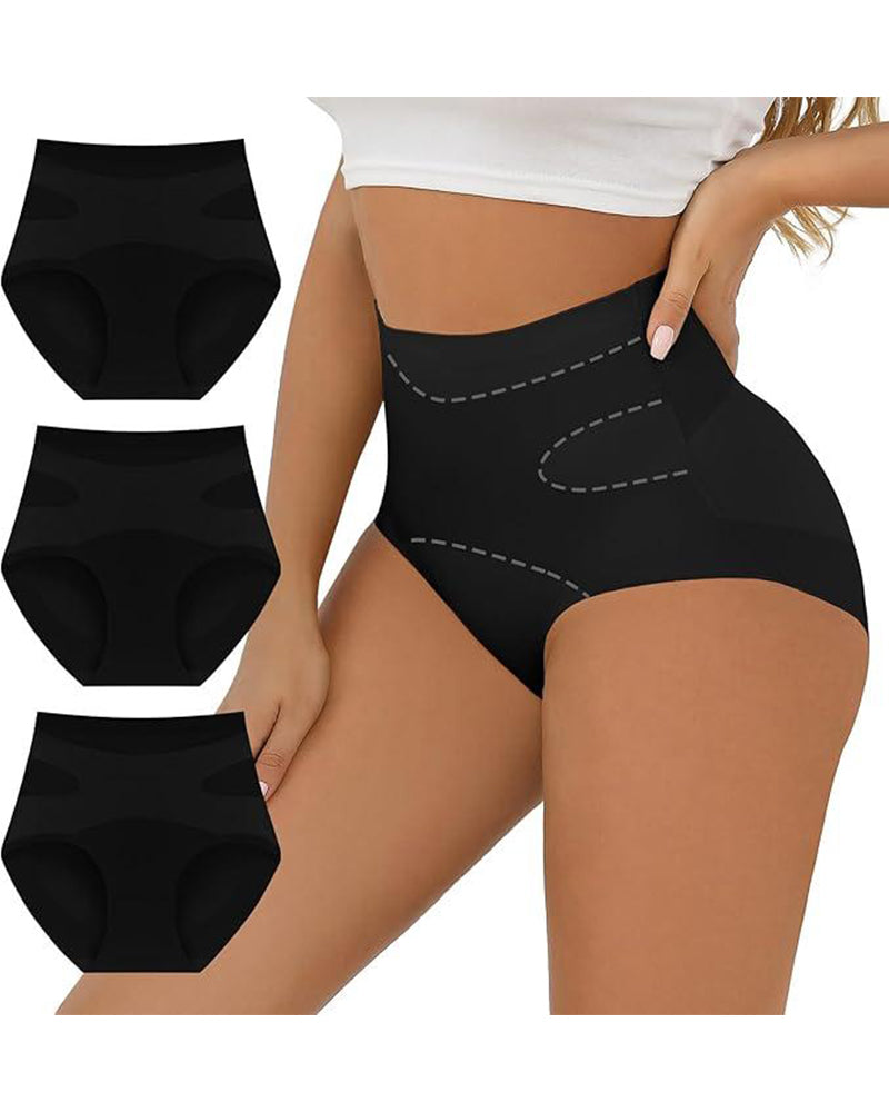 Tummy Control Underwear for Women High Waisted Panties Comfy Briefs Pack