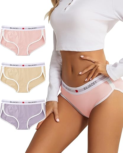 Women's Cotton Underwear Womens Cheeky Panties for Women Comfy Bikini