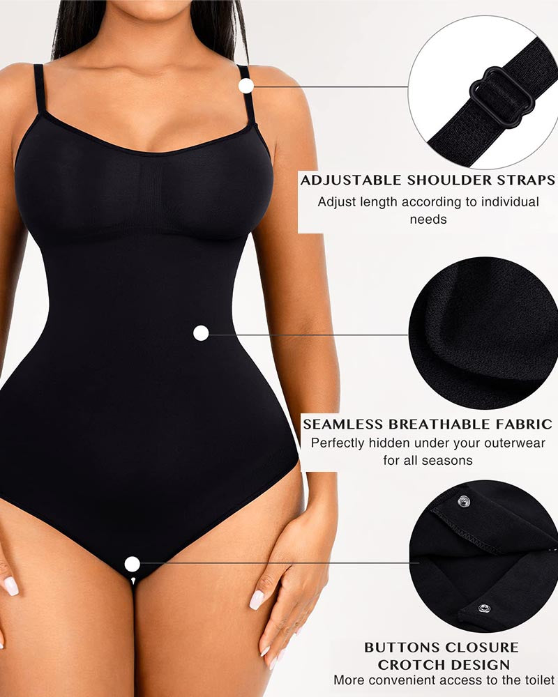 Shapewear Waist Trainer Bodysuits Women Clothing Tummy Control Seamless Full Body Shaper Square Neck Jumpsuits Top