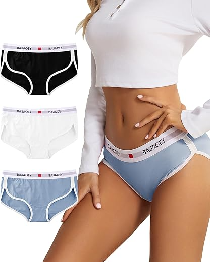 Women's Cotton Underwear Womens Cheeky Panties for Women Comfy Bikini