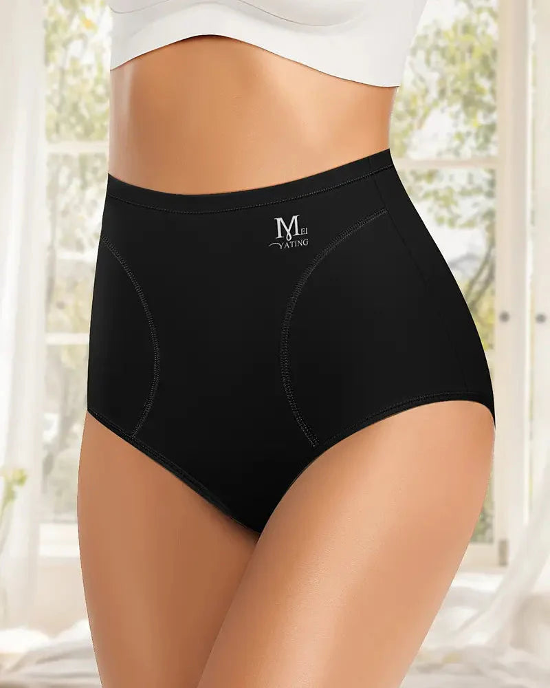 Women's Letter-Print High-Waist Briefs