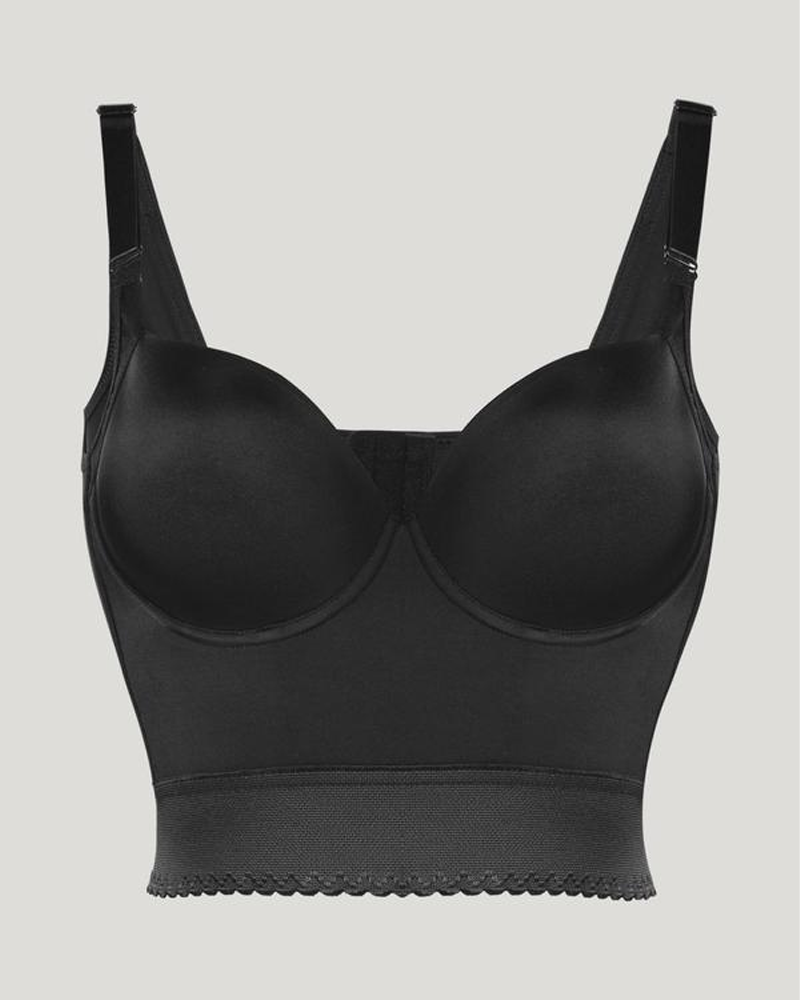 Built-In Shapewear Longline Push-Up Bra