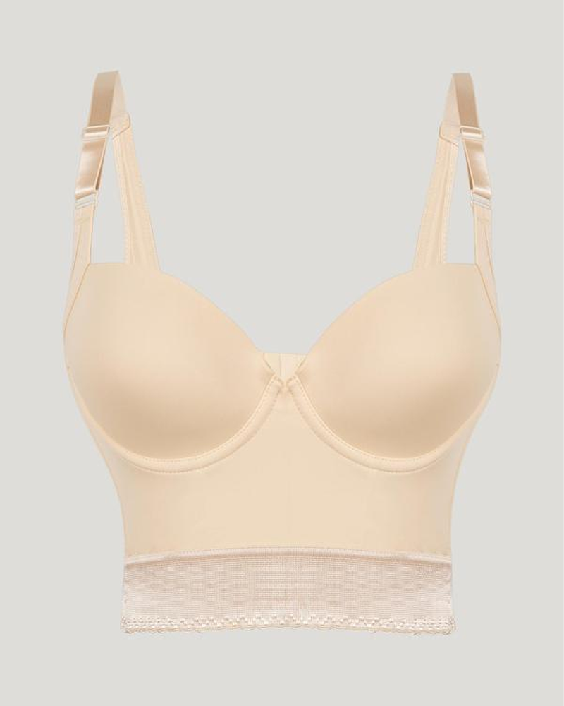 Built-In Shapewear Longline Push-Up Bra