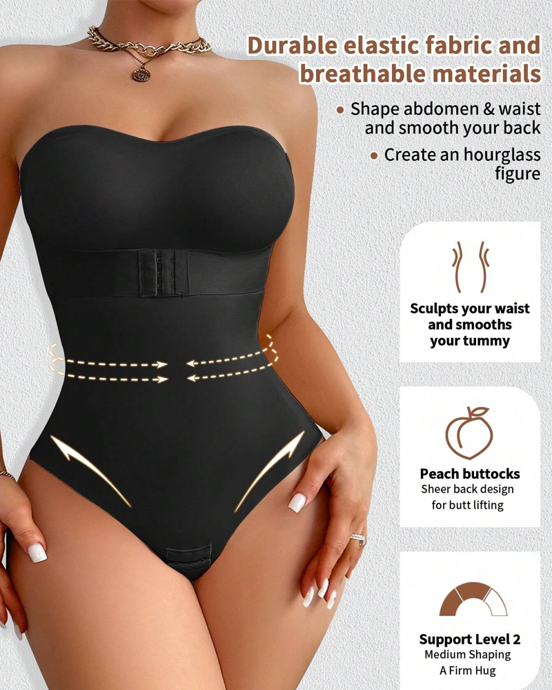 One-piece shapewear non-marking models invisible straps corset waist shaping tight underwear