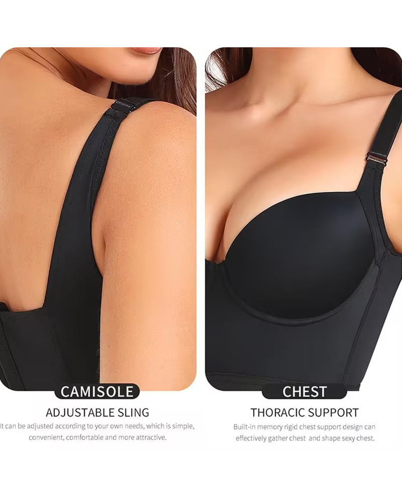 Built-In Shapewear Longline Push-Up Bra