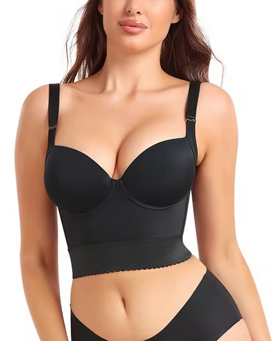 Built-In Shapewear Longline Push-Up Bra