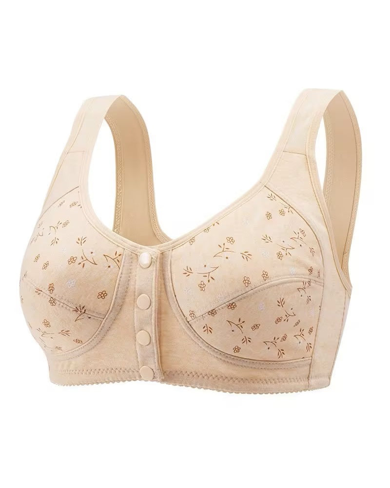 Printed Front Buckle Bra