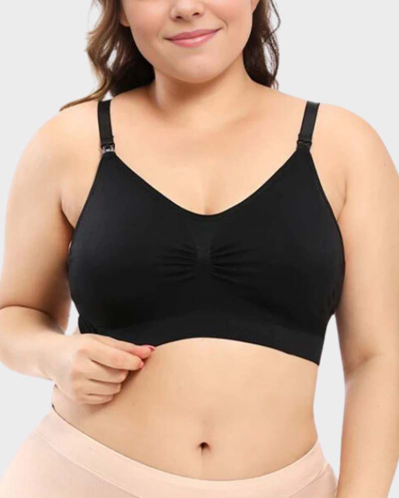 Plus-size Full Bust Seamless Nursing Bra