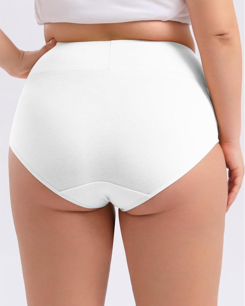 Large Size High Waisted Cotton Underwear