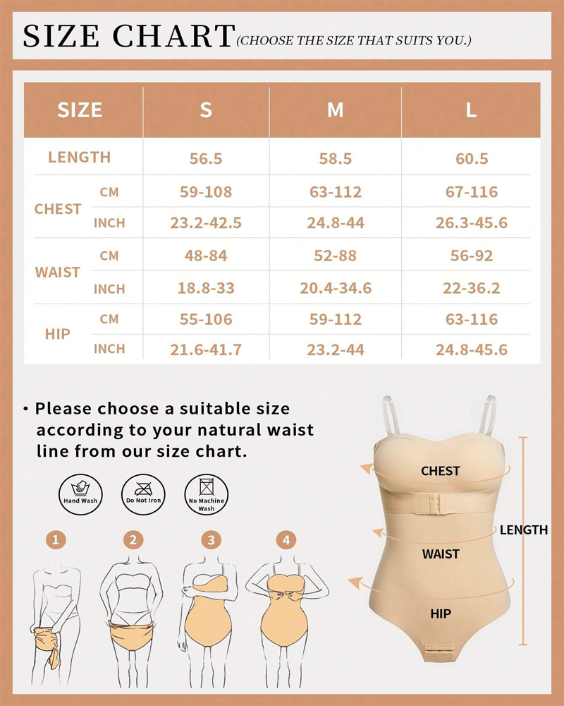 One-piece shapewear non-marking models invisible straps corset waist shaping tight underwear