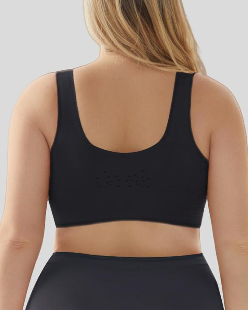 Seamless and Wireless Magic-uplifting Full Coverage Fixed Padding Sports Bra