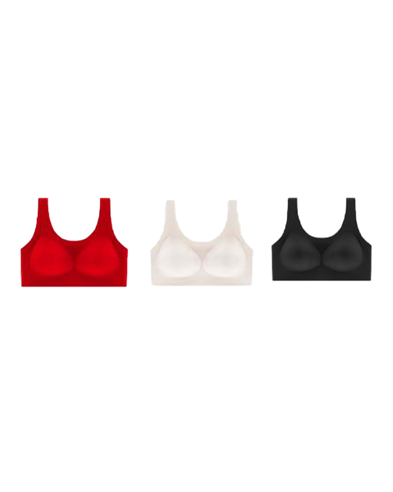 Seamless and Wireless Magic-uplifting Full Coverage Fixed Padding Sports Bra