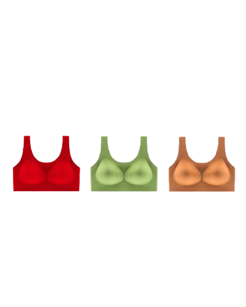 Seamless and Wireless Magic-uplifting Full Coverage Fixed Padding Sports Bra