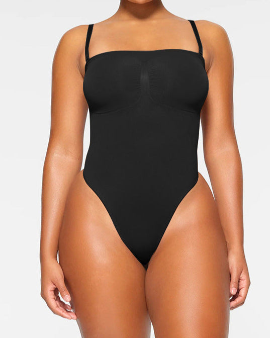 Strapless Seamless Tummy Control Butt Lifting Thong Bodysuit