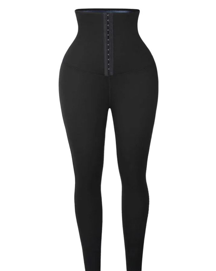 Leggings With Blue Neoprene Tummy Control