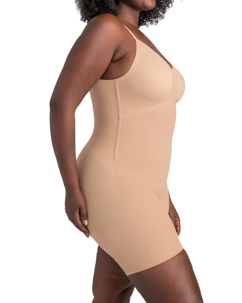 Low Back Mesh Breathable Tummy Control and Shaping Bodysuit